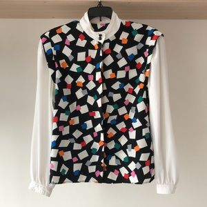 Funky retro padded shirt
